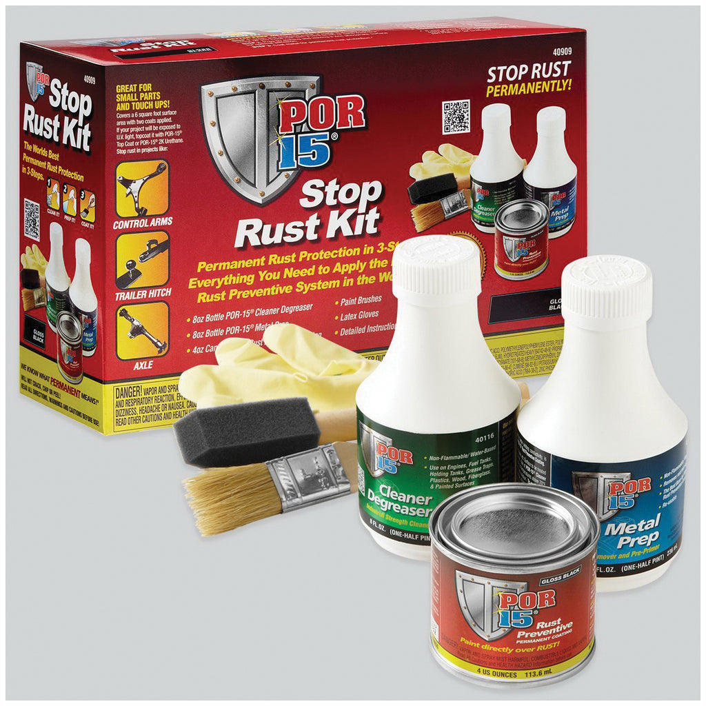 POR-15 40909 Stop Rust Kit Gloss Black