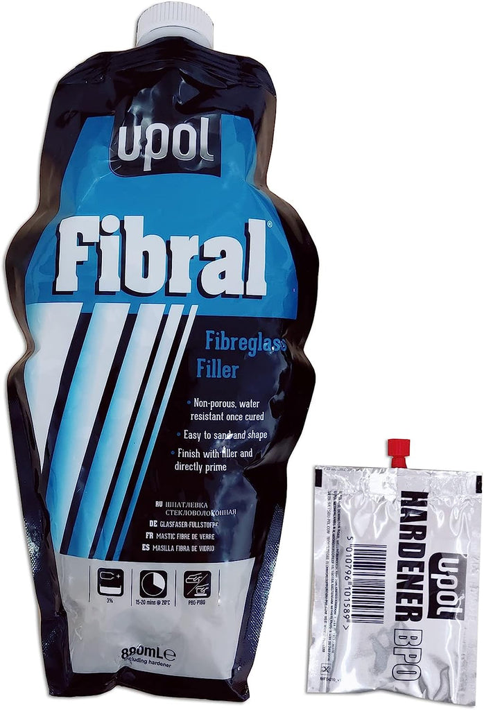 Upol 754 Fibral Sandable Glass Fiber Repair Paste 880ml Filler Bag House Of 1000 Kolors