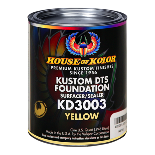 House of Kolor KD-3003 Yellow Kustom DTS Foundation Surface Sealer KD3003