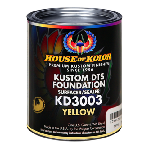 House of Kolor KD-3003 Yellow Kustom DTS Foundation Surface Sealer KD3003