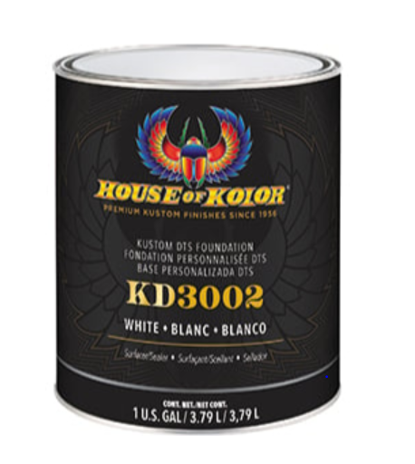 House of Kolor KD-3002 White Kustom DTS Foundation Surface Sealer KD3002