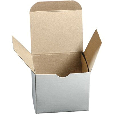 Au-ve-co® 0-BOXES Plain Folding Bo, 2-3/4 in L, 1-1/2 in W, 1-3/4 in H, Corrugated Kraft