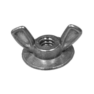 Au-ve-co® 10036 Washer Base Wing Nut, 1/4-20 Thread, 1/2 in OAH, Steel, Zinc Alloy