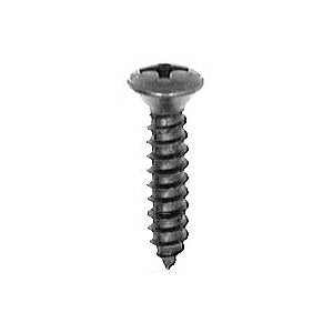 Au-ve-co® 10165 Tapping Screw, #8 Thread, 3/4 in OAL, Phillips Oval Head, Black Oxide
