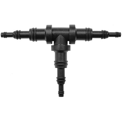 Au-ve-co® 10368 Universal Break-Off Hose Tee, 1/8 in 1/4 in 3/8 in, Butyrate