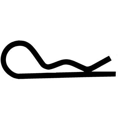 Au-ve-co® 10396 Hair Cotter Pin, 7/8 to 1-1/4 in Dia, 3-3/4 in OAL, Zinc-Plated