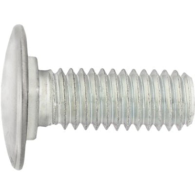 Au-ve-co® 10655 Bumper Bolt, System of Measurement: Imperial, 3/8-16 Thread, 1 in L, Pan Head, Zinc