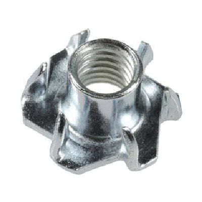 Au-ve-co® TEENUT® 10730 Claw Prongs Round Base Teenut, Imperial, 1/4-20 Thread, 0.289 to 0.294 in Dia Barrel, Plain