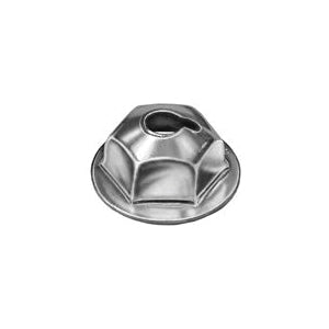 Au-ve-co® 10764 Washer Lock Nut, System of Measurement: Imperial, 5/16-18 Thread, 1/2 in Width Across Flat, Zinc