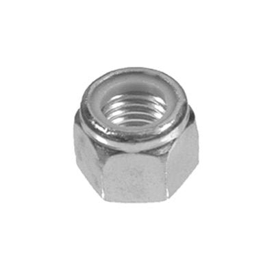 Au-ve-co® 11055 Insert Lock Nut, M8x1.25 Thread, Heat Treated Alloy Steel, Zinc-Plated
