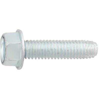 Au-ve-co® 11297 Thread Cutting Tapping Screw, 3/8-16 Thread, 1-1/2 in OAL, Hex Washer Head, Bright Zinc Chromate