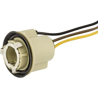 Au-ve-co® 11476 Park Stop and Tail Light Socket Connector, 3 -Wire, Compatible With: GM and 1157 Bulb