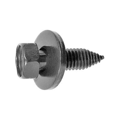 Au-ve-co® 11633 Bolt, System of Measurement: Metric, M6.3x1 Thread, 20 mm L, Hex, Sems® Head, 10 mm Head