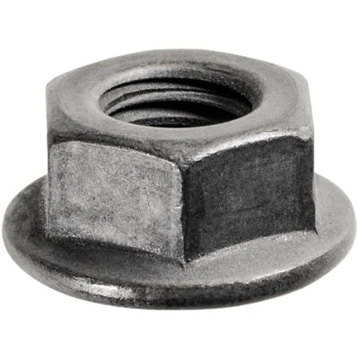 Au-ve-co® 11644 Flange Nut, System of Measurement: Metric, M8x1.25 Thread, 13 mm Width Across Flat, 8 mm H