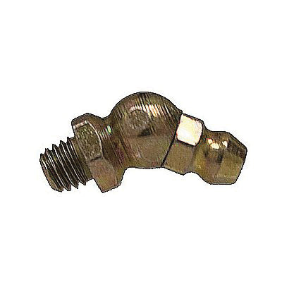 Au-ve-co® 15431 Grease Fitting, M6x1 Thread, Plated, 22 mm OAL