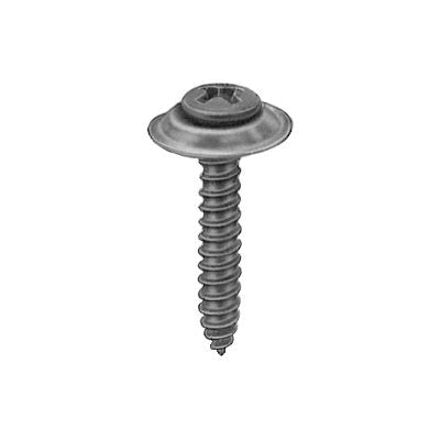 Au-ve-co® AuvecoPak AP11789 Tapping Screw With Countersunk Washer, #8 Thread, 1 in OAL, Phillips Oval, Sems® Head