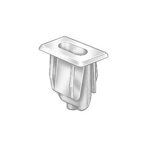 Au-ve-co® 11865 Front End Bezel Nut, System of Measurement: Imperial, #8 Thread, Nylon