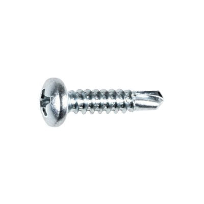 Au-ve-co® 9606 Tapping Screw, #8 Thread, 3/4 in OAL, Phillips Pan Head, Zinc-Plated