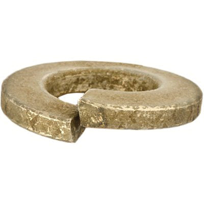 Au-ve-co® 11929 High Alloy Lock Washer, 1/2 in Trade, Zinc and Yellow Dichromate