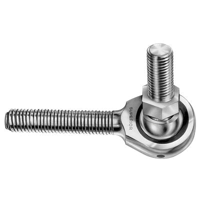 Au-ve-co® 12030 Male Rod End With Stud Ball Joint, 2.312 in OAL, Low Carbon Steel, Dichromate