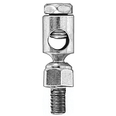 Au-ve-co® 12047 Damper Control Swivel With Nut and Lock Washer, 9/16 in OAL, Low Carbon Steel, Dichromate