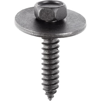 Au-ve-co® 12068 Tapping Screw, System of Measurement: Metric, M6.3x1.81 Thread, 30 mm L, Hex, Sems® Head