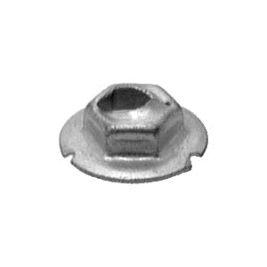 Au-ve-co® 12116 Thread Cutting Nut, System of Measurement: Metric, 10 mm Width Across Flat, Phosphate-Coated