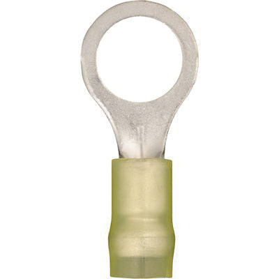 Au-ve-co® 12153 Solderless Ring Terminal, 12 to 10 AWG Wire, Electrolytic Copper, Yellow