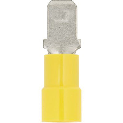 Au-ve-co® 12156 Male Quick Connect Bulk Solderless Terminal, 12 to 10 AWG Wire