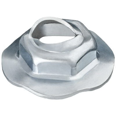 Au-ve-co® 12255 Thread Cutting Nut, System of Measurement: Metric, 11 mm Width Across Flat, Zinc