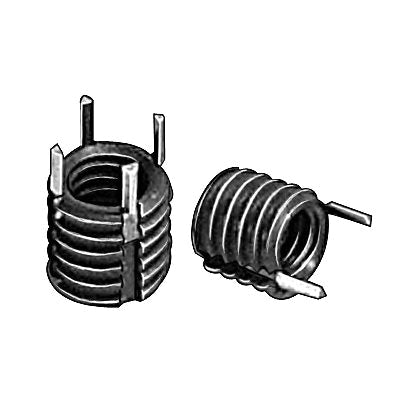 Au-ve-co® 17525 Thread Repair Insert, 3/8-16 Internal Thread, 1/2-13 External Thread, 1/2 in L, Carbon Steel