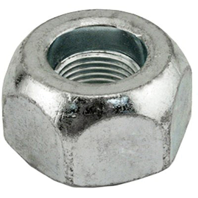 Au-ve-co® 12521 Wheel Nut, System of Measurement: Imperial, 1-1/8-16 Thread, 1-1/2 in Width Across Flat, 7/8 in H, Zinc