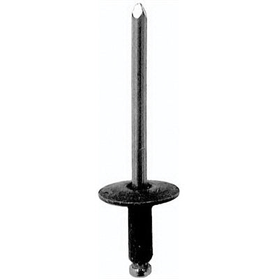 Au-ve-co® 12657 Specialty Rivet, 3/16 in Dia Rivet, 5/8 in Dia Flange, 1/4 to 3/8 in Panel Grip, Steel