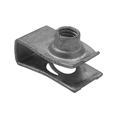 Au-ve-co® 12666 Fold Over Extruded Nut, System of Measurement: Metric, M6x1 Thread, Zinc-Plated
