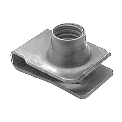 Au-ve-co® 12667 Fold Over Extruded Nut, System of Measurement: Metric, M8x1.25 Thread, Zinc-Plated
