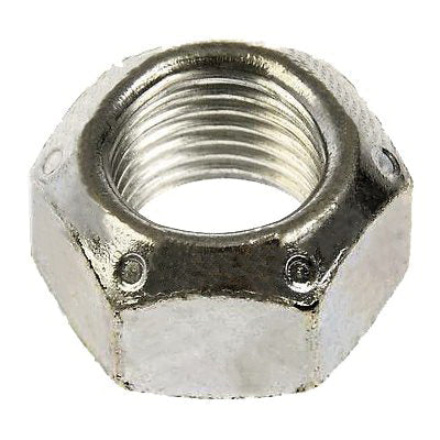 Au-ve-co® 12710 Prevailing Torque Lock Nut, 9/16-18 Thread, SAE Thread, Cadmium/Wax