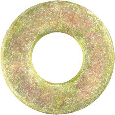 Au-ve-co® 12771 High Strength Flat Washer, 1/4 in Trade, 5/16 x 3/4 in Dia, Steel, Zinc and Gold Dichromate
