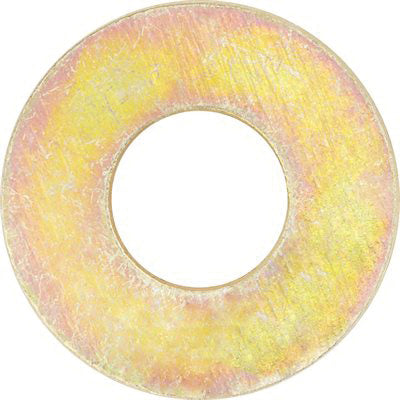 Au-ve-co® 12782 High Strength Flat Washer, 5/16 in Trade, 11/32 x 11/16 in Dia, Steel, Zinc and Gold Dichromate