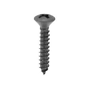 Au-ve-co® 12798 Tapping Screw, #6 Thread, 1-1/4 in OAL, Phillips Oval Head, Black Oxide