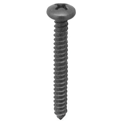 Au-ve-co® 12800 Tapping Screw, #10 Thread, 1-1/2 in OAL, Phillips Pan Head, Black Oxide