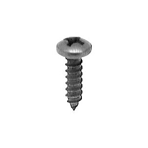 Au-ve-co® 16889 Tapping Screw, #6 Thread, 3/8 in OAL, Phillips Pan Head, Black Oxide