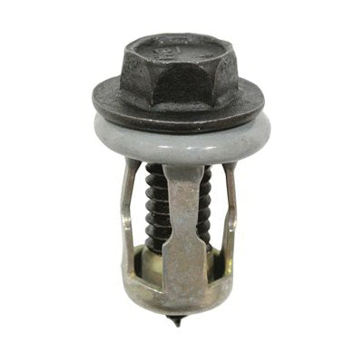 Au-ve-co® 13232 Body Bolt, System of Measurement: Imperial, 1/4-20 Thread, 7/8 in L, Hex Washer, Sems® Head