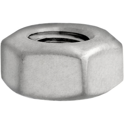 Au-ve-co® 13237 Hex Nut, 1/2-13 Thread, 7/16 in H, Stainless Steel