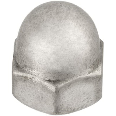 Au-ve-co® 13249 Acorn Nut, Imperial, 8-32 Thread, 5/16 in W, 18-8 Grade, Stainless Steel