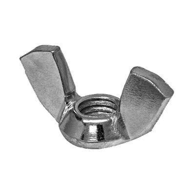 Au-ve-co® 13256 Forged Wing Nut, #10-24 Thread, 0.34 to 0.47 in OAH, Stainless Steel