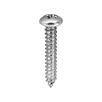 Au-ve-co® 13268 Tapping Screw, #6 Thread, 1-1/4 in OAL, Phillips Pan Head, Stainless Steel