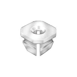Au-ve-co® 13450 Nut, System of Measurement: Imperial, #8 Thread, Nylon