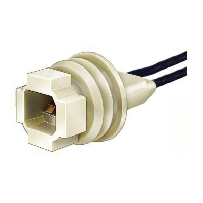 Au-ve-co® 13542 Side Marker Pigtail Socket Assembly, 2 -Wire, Compatible With: 194 and 194A Wedge Bulbs