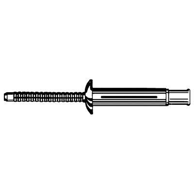 Au-ve-co® Klamp-Tite 13767 Protruding Head Blind Rivet, 0.985 in L, 3/16 in Dia, 3/16 to 3/8 in Grip, 5056 Aluminum
