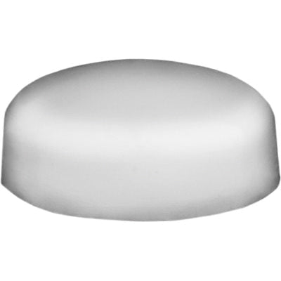 Au-ve-co® 13838 Pop-On Screw Cover, 5/8 in OD, Polypropylene, White